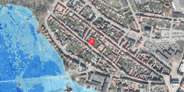Oversvømmelsesrisiko fra vandløb på Storegade 40, 8500 Grenaa