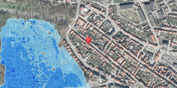Oversvømmelsesrisiko fra vandløb på Storegade 65, 8500 Grenaa