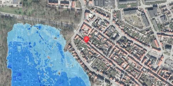 Oversvømmelsesrisiko fra vandløb på Storegade 71, 8500 Grenaa