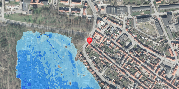 Oversvømmelsesrisiko fra vandløb på Storegade 77, 8500 Grenaa