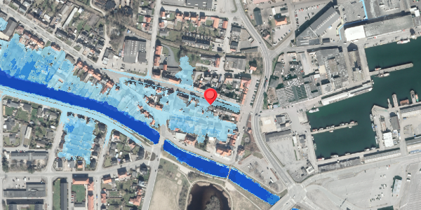 Oversvømmelsesrisiko fra vandløb på Strandgade 9, . , 8500 Grenaa