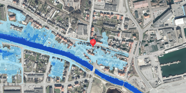 Oversvømmelsesrisiko fra vandløb på Strandgade 23, . , 8500 Grenaa