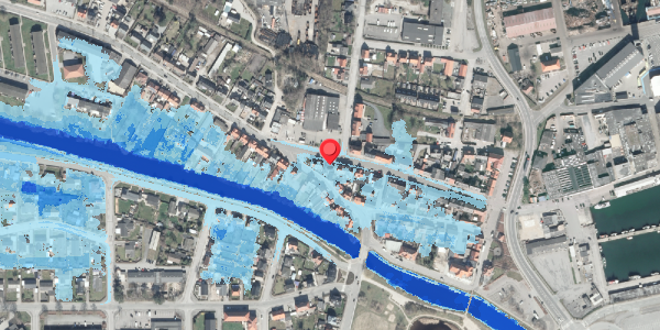 Oversvømmelsesrisiko fra vandløb på Strandgade 29, . , 8500 Grenaa