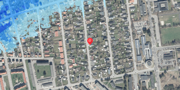 Oversvømmelsesrisiko fra vandløb på Svalevej 21, 8500 Grenaa