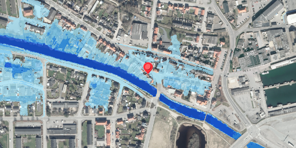 Oversvømmelsesrisiko fra vandløb på Søgade 23, . , 8500 Grenaa