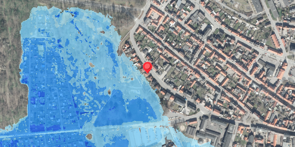 Oversvømmelsesrisiko fra vandløb på Vestervej 13, 8500 Grenaa