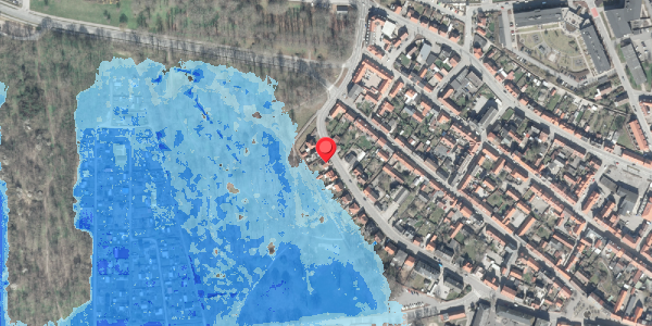Oversvømmelsesrisiko fra vandløb på Vestervej 21, 8500 Grenaa