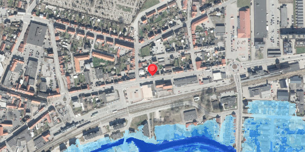 Oversvømmelsesrisiko fra vandløb på Østerbrogade 7, . , 8500 Grenaa