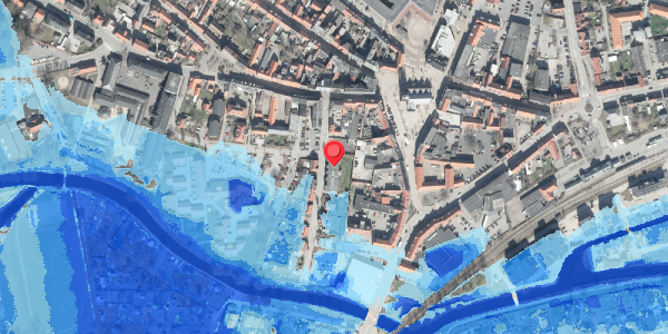 Oversvømmelsesrisiko fra vandløb på Ågade 9G, . , 8500 Grenaa