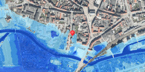 Oversvømmelsesrisiko fra vandløb på Ågade 11, 8500 Grenaa