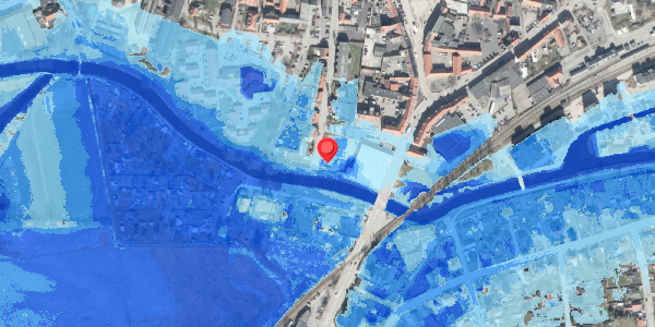 Oversvømmelsesrisiko fra vandløb på Ågade 21, st. th, 8500 Grenaa