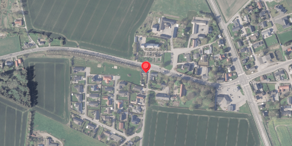 Oversvømmelsesrisiko fra vandløb på Amdrupvej 2, 8370 Hadsten