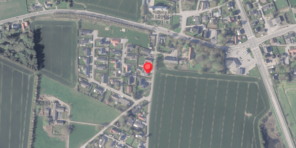 Oversvømmelsesrisiko fra vandløb på Amdrupvej 4C, 8370 Hadsten