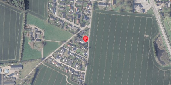Oversvømmelsesrisiko fra vandløb på Amdrupvej 8, 8370 Hadsten
