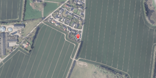 Oversvømmelsesrisiko fra vandløb på Amdrupvej 20, 8370 Hadsten