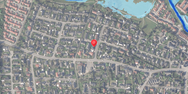 Oversvømmelsesrisiko fra vandløb på Engparken 1, . , 8370 Hadsten