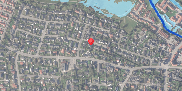 Oversvømmelsesrisiko fra vandløb på Engparken 6, 8370 Hadsten