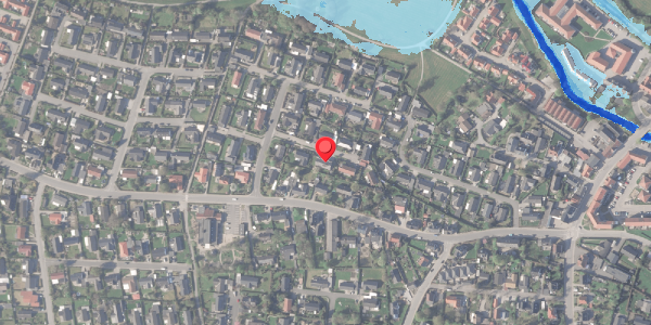 Oversvømmelsesrisiko fra vandløb på Engparken 8, . , 8370 Hadsten