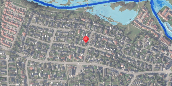 Oversvømmelsesrisiko fra vandløb på Engparken 11, . , 8370 Hadsten