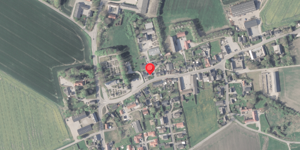 Oversvømmelsesrisiko fra vandløb på Erslevvej 7, 8370 Hadsten