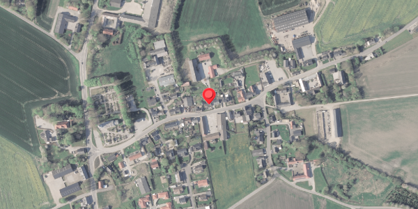 Oversvømmelsesrisiko fra vandløb på Erslevvej 21, 8370 Hadsten
