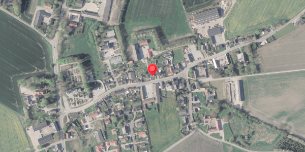 Oversvømmelsesrisiko fra vandløb på Erslevvej 25, . , 8370 Hadsten