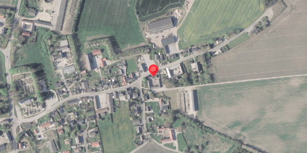 Oversvømmelsesrisiko fra vandløb på Erslevvej 34, . , 8370 Hadsten