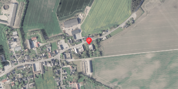 Oversvømmelsesrisiko fra vandløb på Erslevvej 42, . , 8370 Hadsten