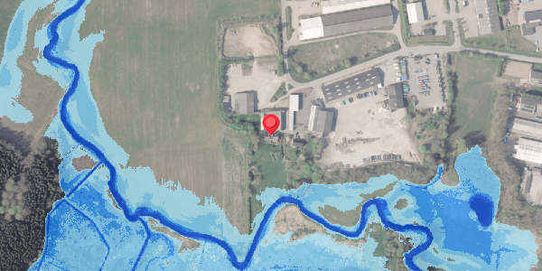 Oversvømmelsesrisiko fra vandløb på Faurskovvej 3, . , 8370 Hadsten