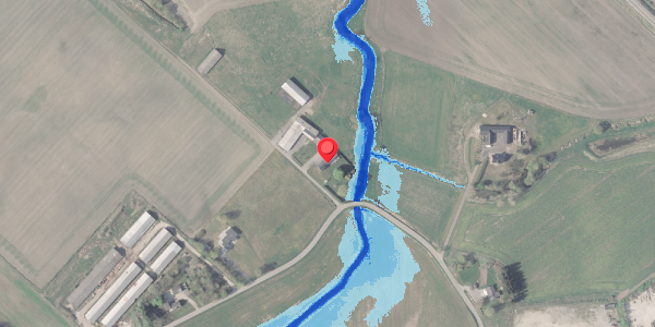 Oversvømmelsesrisiko fra vandløb på Faurskovvej 4, . , 8370 Hadsten