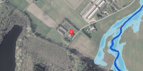 Oversvømmelsesrisiko fra vandløb på Faurskovvej 10, . , 8370 Hadsten