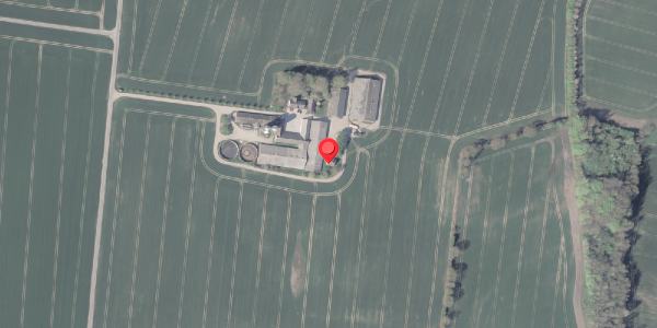 Oversvømmelsesrisiko fra vandløb på Hallingvej 6, 8370 Hadsten