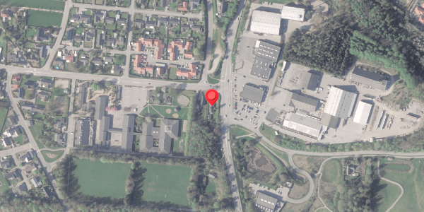 Oversvømmelsesrisiko fra vandløb på Hammelvej 1, 8370 Hadsten