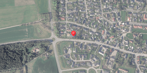 Oversvømmelsesrisiko fra vandløb på Hammelvej 34, 8370 Hadsten
