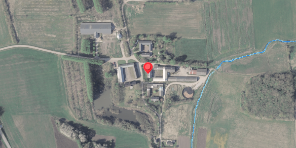 Oversvømmelsesrisiko fra vandløb på Hingevej 8, 8370 Hadsten