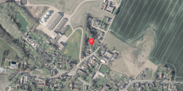 Oversvømmelsesrisiko fra vandløb på Hoelvej 9, 8370 Hadsten