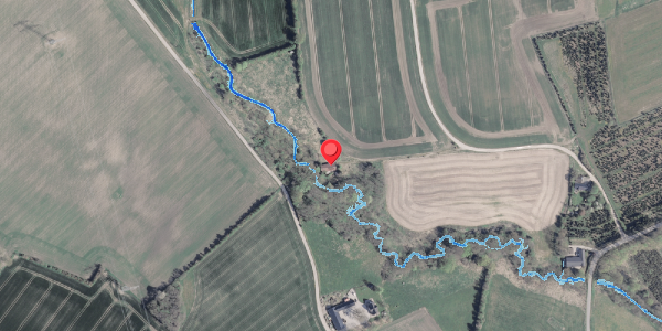 Oversvømmelsesrisiko fra vandløb på Hoelvej 37, 8370 Hadsten