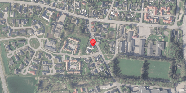 Oversvømmelsesrisiko fra vandløb på Over Hadstenvej 8, . , 8370 Hadsten