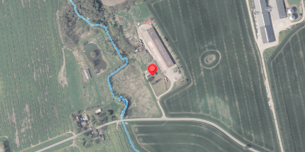 Oversvømmelsesrisiko fra vandløb på Rigtrupvej 49, 8370 Hadsten