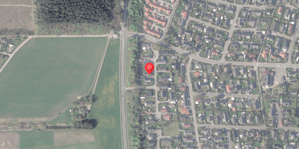 Oversvømmelsesrisiko fra vandløb på Uranusvej 3, 8370 Hadsten