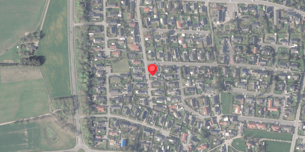 Oversvømmelsesrisiko fra vandløb på Venusvej 13, 8370 Hadsten