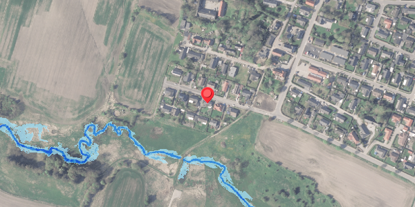 Oversvømmelsesrisiko fra vandløb på Ådalen 13, 8370 Hadsten