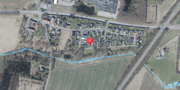 Oversvømmelsesrisiko fra vandløb på Engvej 16, . , 8450 Hammel