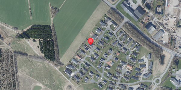 Oversvømmelsesrisiko fra vandløb på Harevænget 42, 8450 Hammel