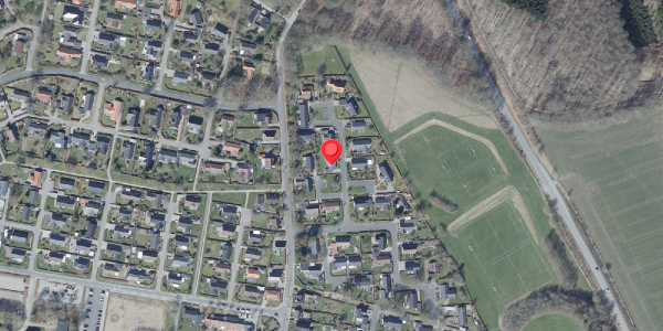 Oversvømmelsesrisiko fra vandløb på Malerkrogen 9, 8450 Hammel
