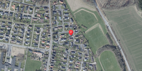Oversvømmelsesrisiko fra vandløb på Malerkrogen 12, 8450 Hammel