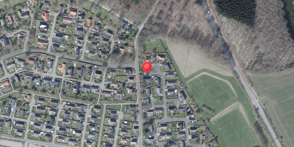 Oversvømmelsesrisiko fra vandløb på Malerkrogen 15A, . , 8450 Hammel