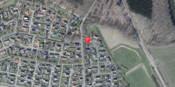 Oversvømmelsesrisiko fra vandløb på Malerkrogen 15B, 8450 Hammel