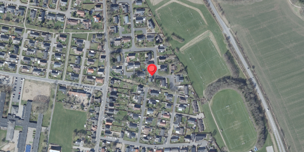 Oversvømmelsesrisiko fra vandløb på Malerkrogen 16, 8450 Hammel