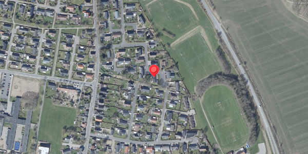 Oversvømmelsesrisiko fra vandløb på Malerkrogen 18, 8450 Hammel